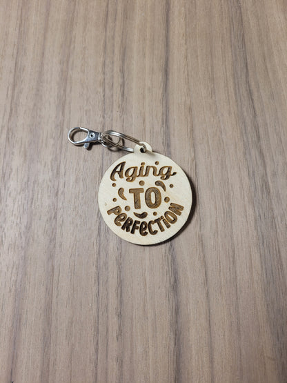 Keychain - Baltic Birch - Getting Old - Collection