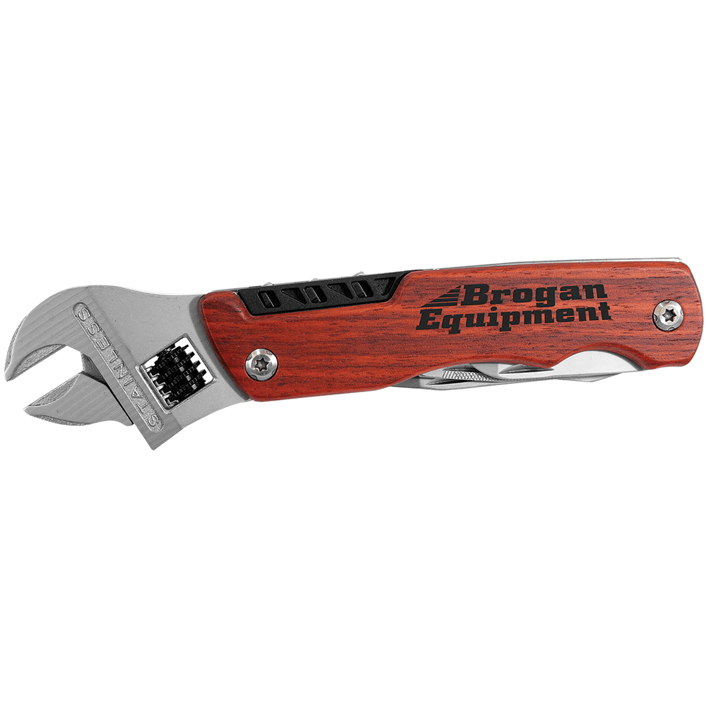 Multi-Tool with Wood Handle/Pouch - Customizable