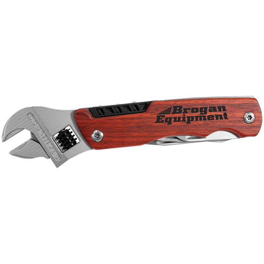 Multi-Tool with Wood Handle/Pouch - Customizable