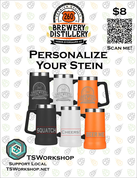 260 Brewery & Distillery Stein - Engrave Your Name