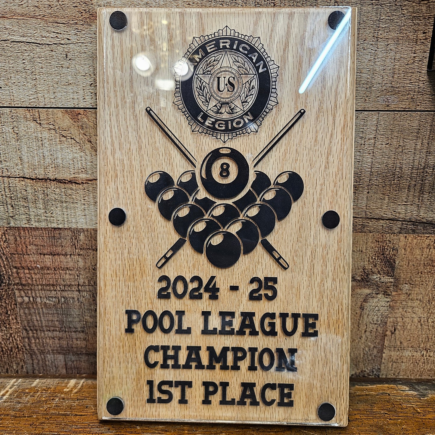 Oak Finish Plaque