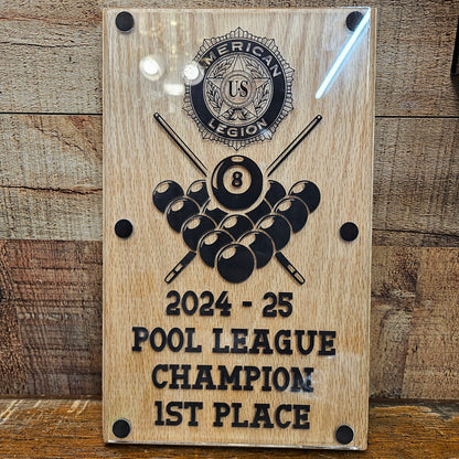 Oak Finish Plaque